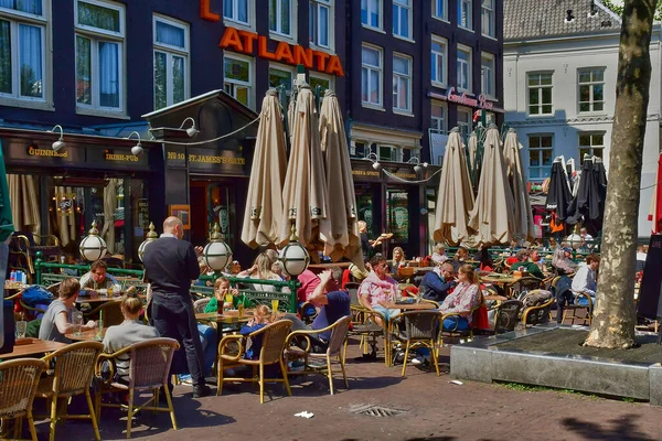 Amsterdam Mei 2022 Restaurant Het Toeristische Centrum — Stockfoto