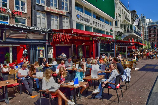 Amsterdam Mei 2022 Restaurant Het Toeristische Centrum — Stockfoto