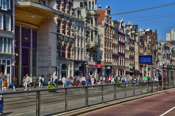 Amsterdam Paesi Bassi Maggio 2022 Centro Città Turistico — Foto Stock