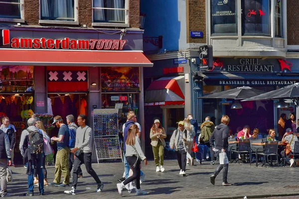 Amsterdam Pays Bas Mai 2022 Centre Ville Touristique — Photo