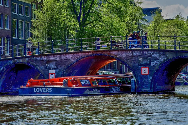 Amsterdam Nizozemsko Května 2022 Turistické Centrum — Stock fotografie