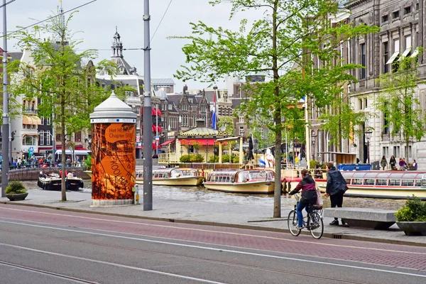 Amsterdam Mei 2022 Het Toeristische Stadscentrum — Stockfoto