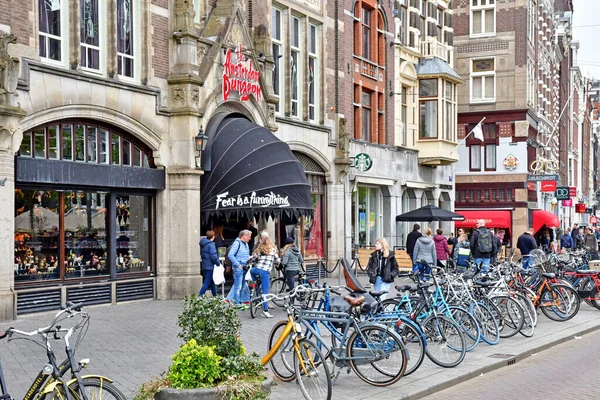 Amsterdam Paesi Bassi Maggio 2022 Centro Città Turistico — Foto Stock