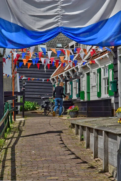 Marken Holland Maj 2022 Den Maleriske Landsby - Stock-foto