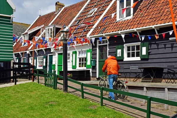 Marken Hollanda Mayıs 2022 Resimli Köy — Stok fotoğraf