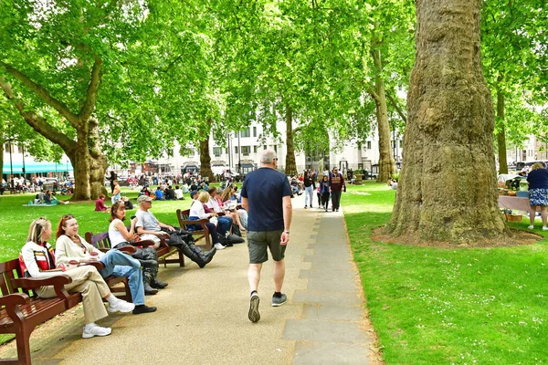 Londen Engeland Juni 2022 Berkeley Square Gardens Wijk Mayfair — Stockfoto