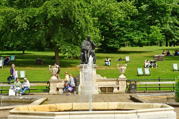 London England June 2022 Fountain Hyde Park Summer — Zdjęcie stockowe