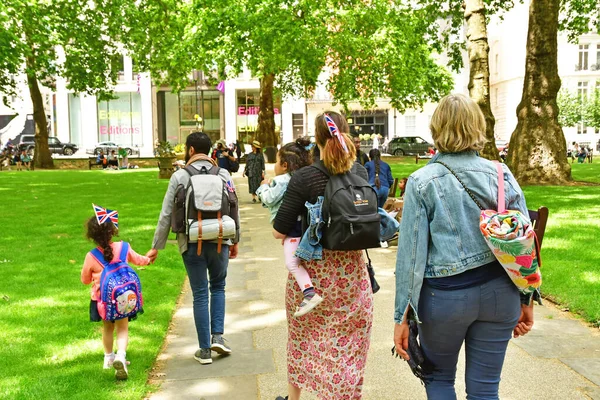 London England June 2022 Berkeley Square Gardens Mayfair District — Fotografia de Stock