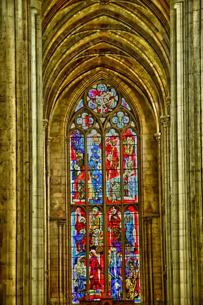 Les Andelys France July 2022 Notre Dame Collegiate Church — Stockfoto
