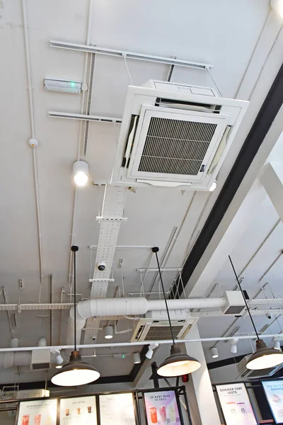 London England June 2022 Air Conditioning Cafe Camden District — Stock Photo, Image