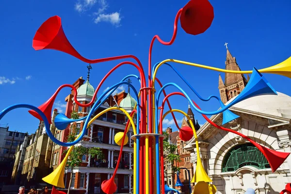 London England June 2022 Modern Sculpture Brown Hart Gardens Mayfair — 图库照片