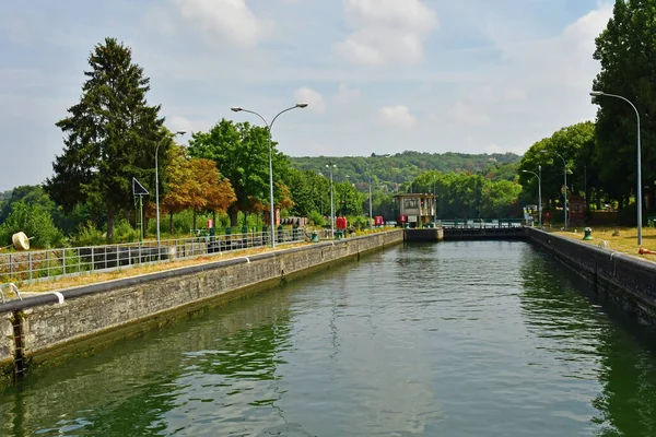 Bougival France July 2022 Picturesque Lock —  Fotos de Stock