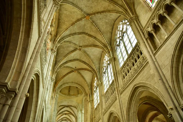 Les Andelys Frankrijk Juli 2022 Notre Dame Collegiale Kerk — Stockfoto