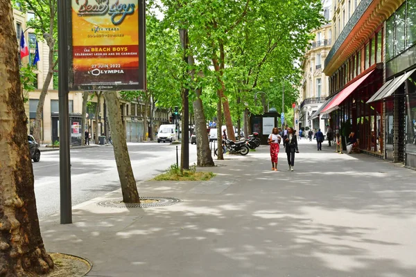 Париж Франція Травня 2022 Року Бульвар Капуцинів — стокове фото