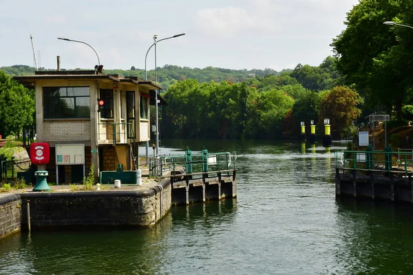 Bougival France July 2022 Picturesque Lock — ストック写真