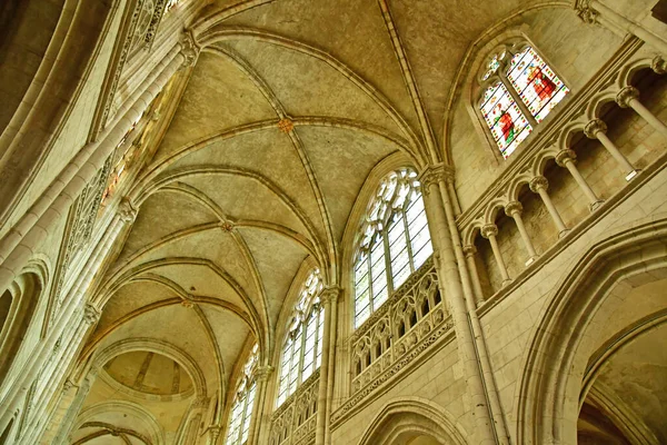 Les Andelys France July 2022 Notre Dame Collegiate Church — 图库照片