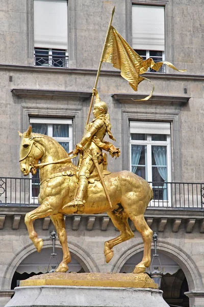 Paris France May 2022 Jeanne Arc Statue Pyramides Place — 스톡 사진