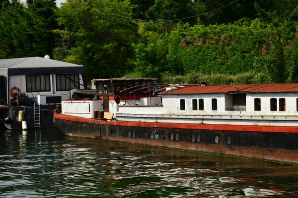 Chatou Frankreich Juli 2022 Schifffahrt Auf Der Seine — Stockfoto