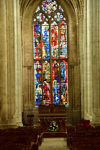 Les Andelys France July 2022 Notre Dame Collegiate Church — Stockfoto