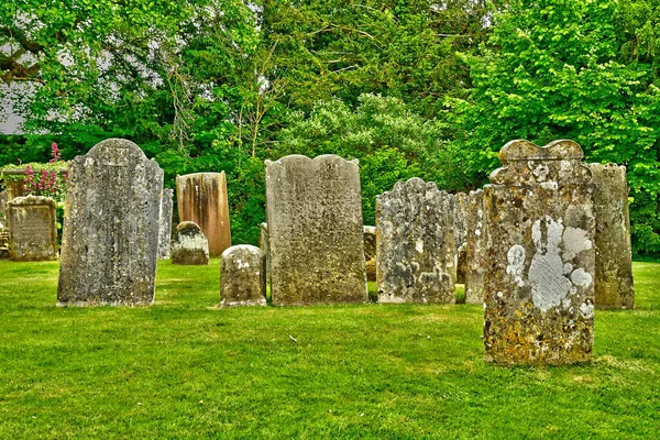 Penshurst Inglaterra Junho 2022 Pequeno Cemitério Aldeia — Fotografia de Stock