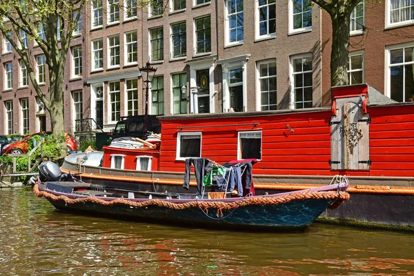 Amsterdam Netherlands May 2022 Boat Touristy City Centre — Stockfoto