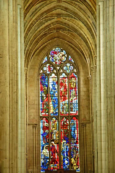 Les Andelys France July 2022 Notre Dame Collegiate Church — Stock Photo, Image