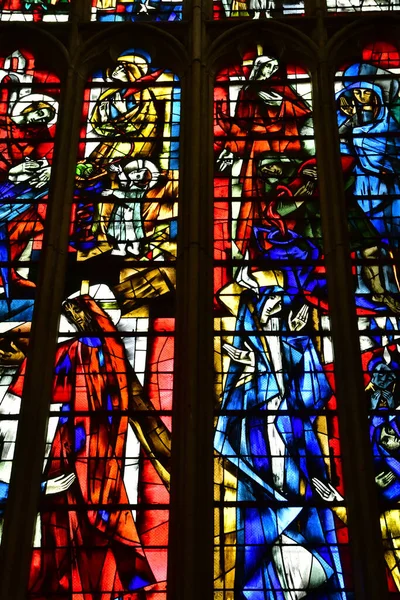 Les Andelys Francia Julio 2022 Iglesia Colegiata Notre Dame — Foto de Stock