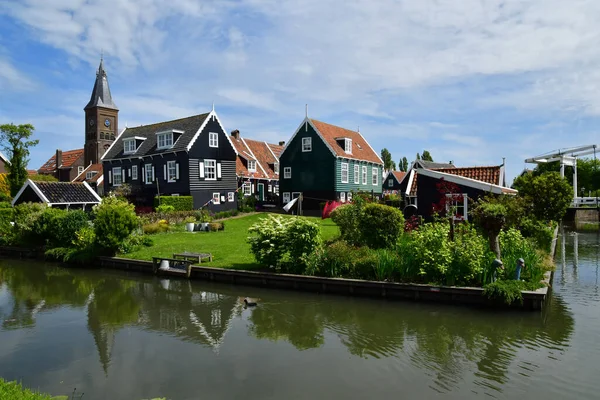 Marken Netherlands May 2022 Touristy Village Centre — Fotografia de Stock