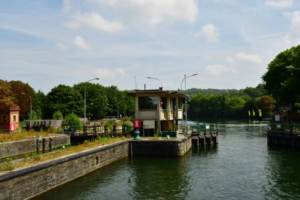 Bougival France July 2022 Picturesque Lock — ストック写真