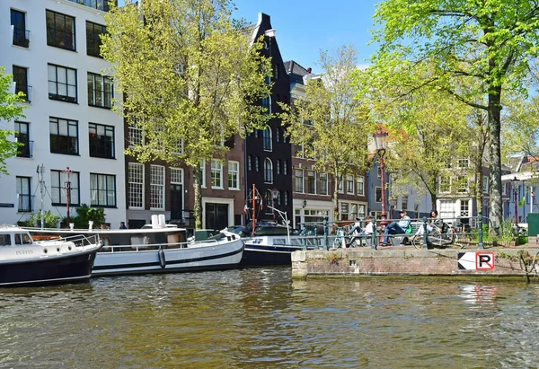 Amsterdam Hollanda Mayıs 2022 Turistik Şehir Merkezi — Stok fotoğraf