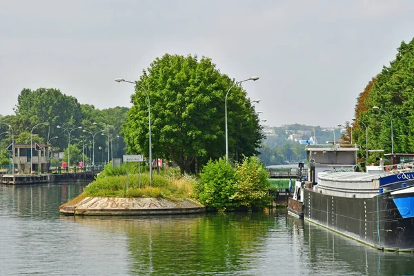 Bougival France July 2022 Picturesque Lock —  Fotos de Stock