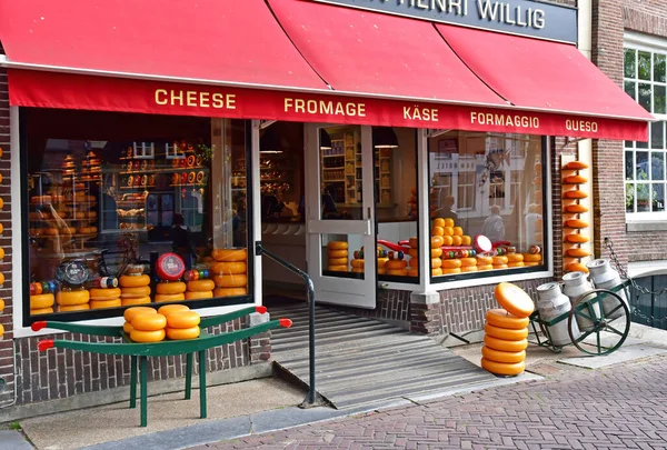 Edam Netherlands May 2022 Cheese Shop Touristy City Centre — Stock Photo, Image