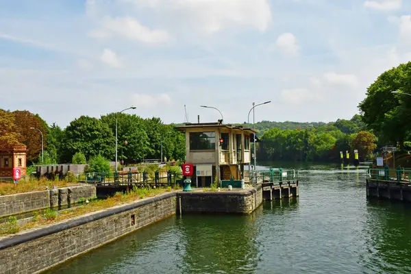 Bougival France July 2022 Picturesque Lock —  Fotos de Stock