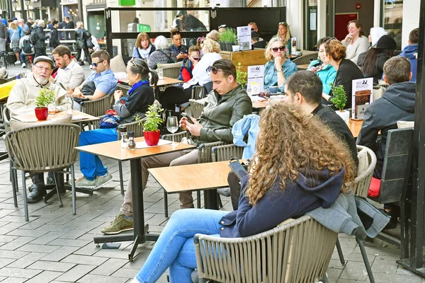 Amsterdam Netherlands May 2022 Bar Touristy City Centre — Stock Fotó