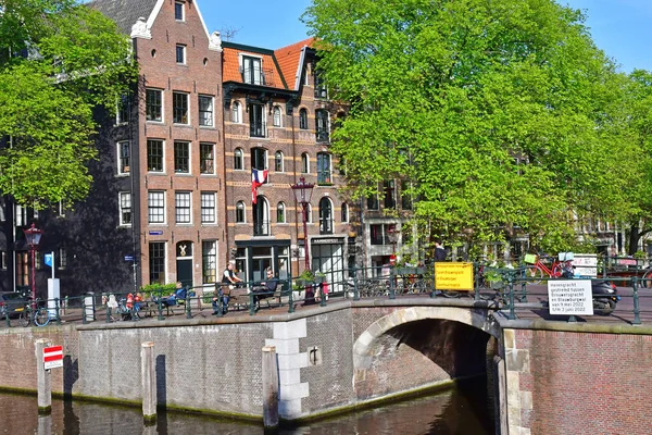 Amsterdam Hollanda Mayıs 2022 Turistik Şehir Merkezi — Stok fotoğraf