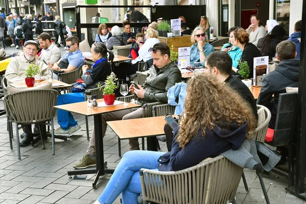 Amsterdam Nizozemsko Května 2022 Turistické Centrum — Stock fotografie