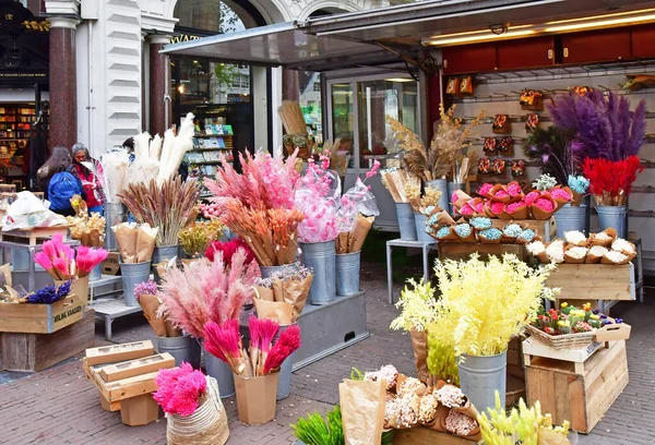 Amsterdam Netherlands May 2022 Florist Touristy City Centre — 스톡 사진