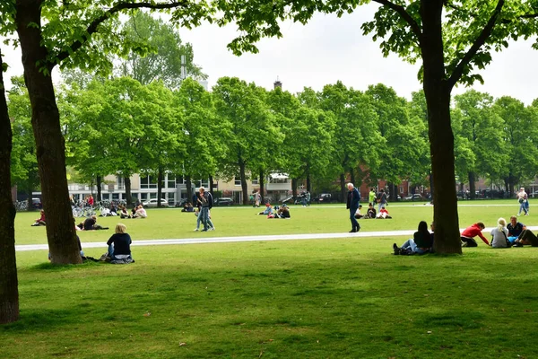 Amsterdam Netherlands May 2022 Park Museum District — Stock Photo, Image