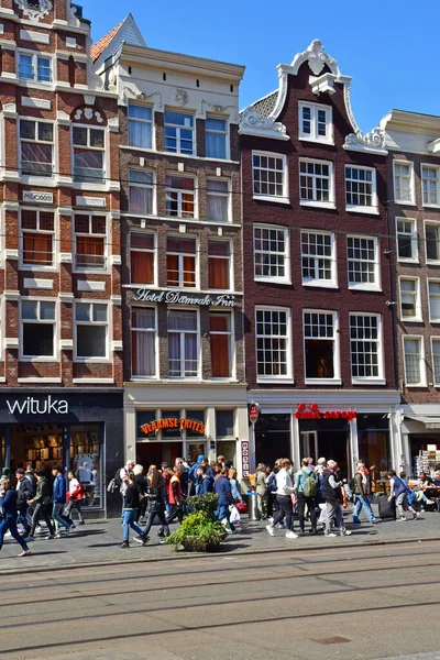 Amsterdam Netherlands May 2022 Damrak Touristy City Centre — Foto Stock