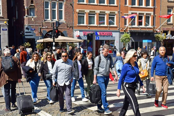 Amsterdam Nizozemsko Května 2022 Turistické Centrum — Stock fotografie