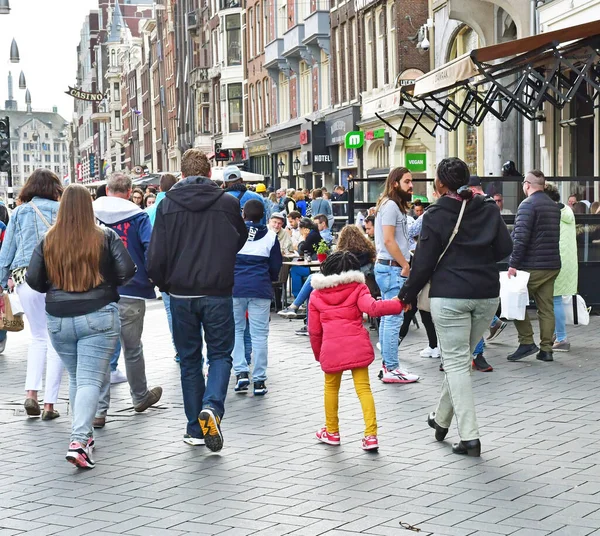 Amsterdã Holanda Maio 2022 Centro Turístico Cidade — Fotografia de Stock
