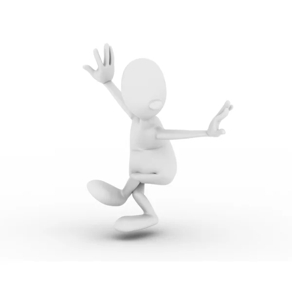 Character is engaged in gymnastics Wushu — Stock Photo, Image