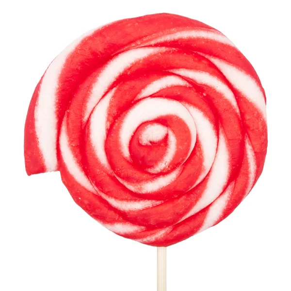 Red spiral lollipop — Stock Photo, Image