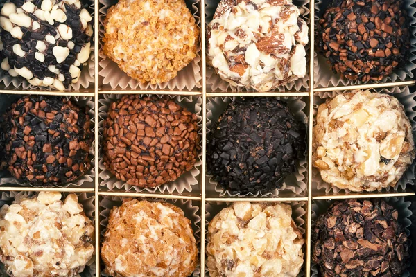 Handgemaakte chocolade vak — Stockfoto