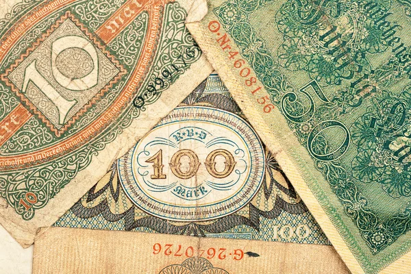 Staré německé peníze — Stock fotografie