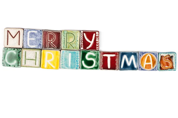 Words "merry christmas" — Stock Photo, Image
