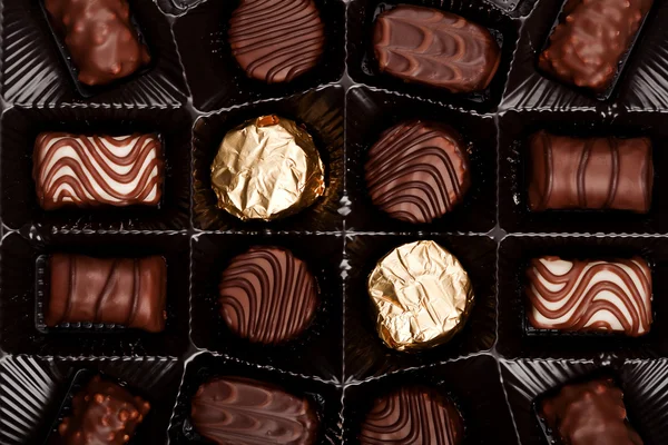 Doos chocolade — Stockfoto