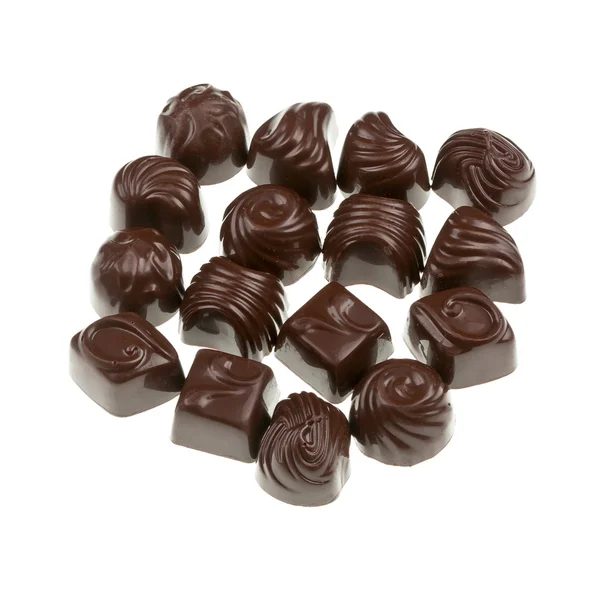 Caramelos de chocolate surtidos — Foto de Stock