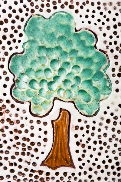 Handmade ceramic tree — Stock Photo, Image