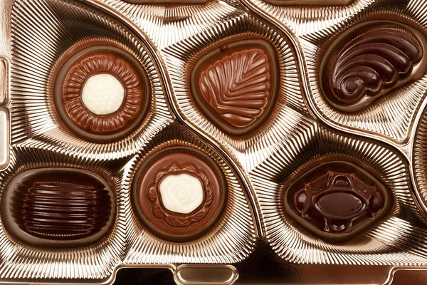 Doos chocolade — Stockfoto